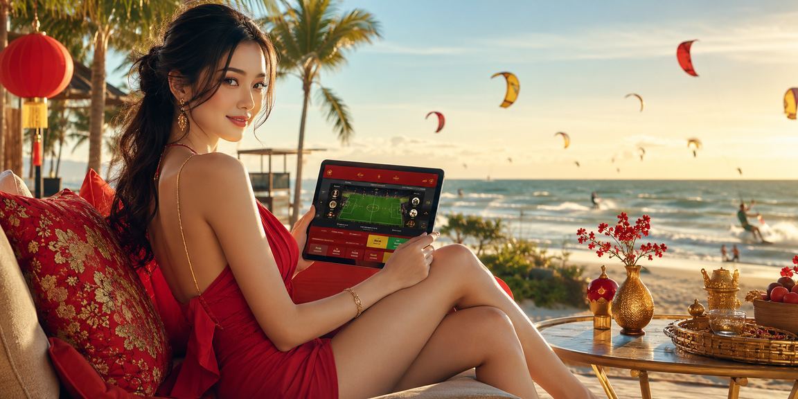Không khí lễ hội cá cược sôi động tại Mũi Né với ánh đèn rực rỡ